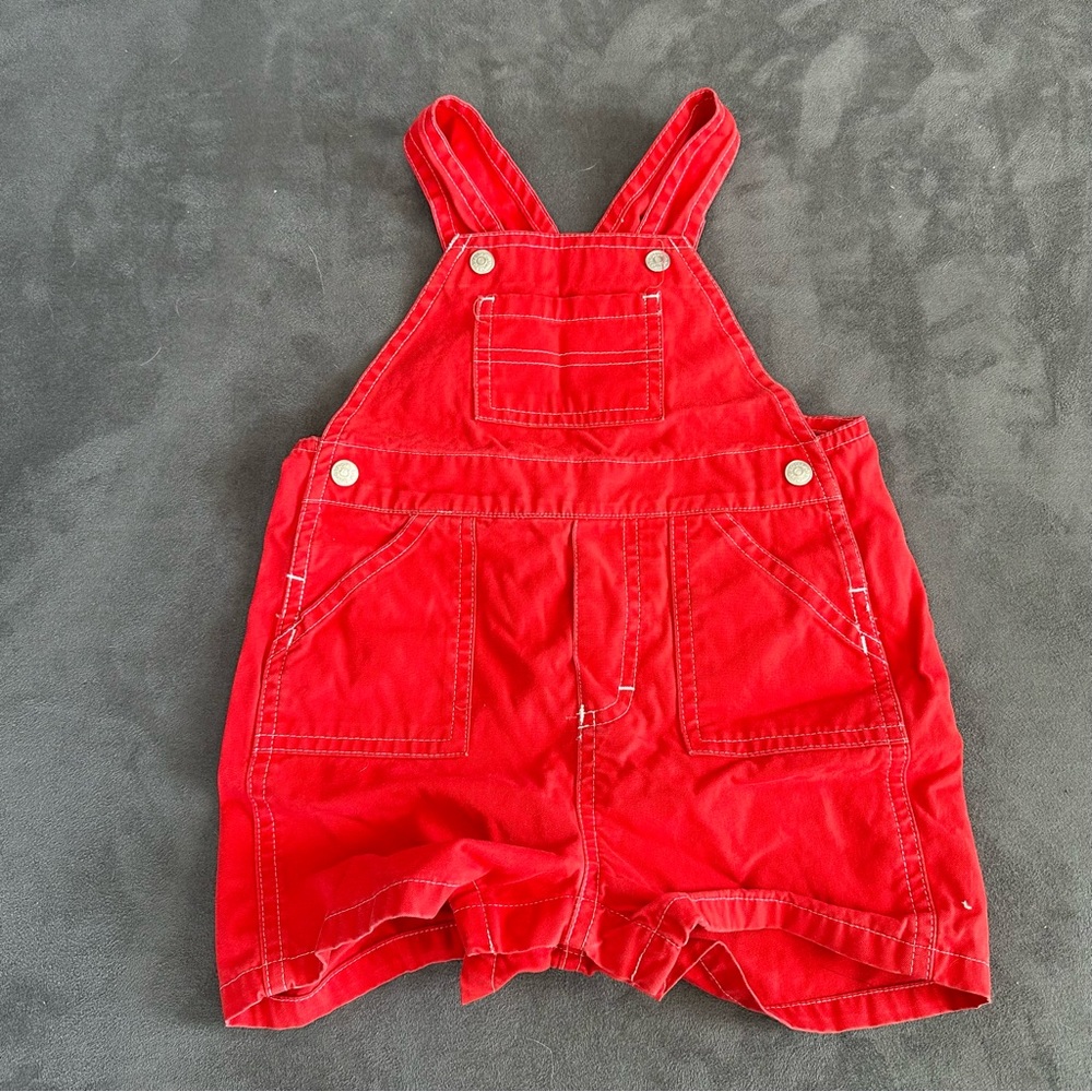 Baby Gap Red Shortalls